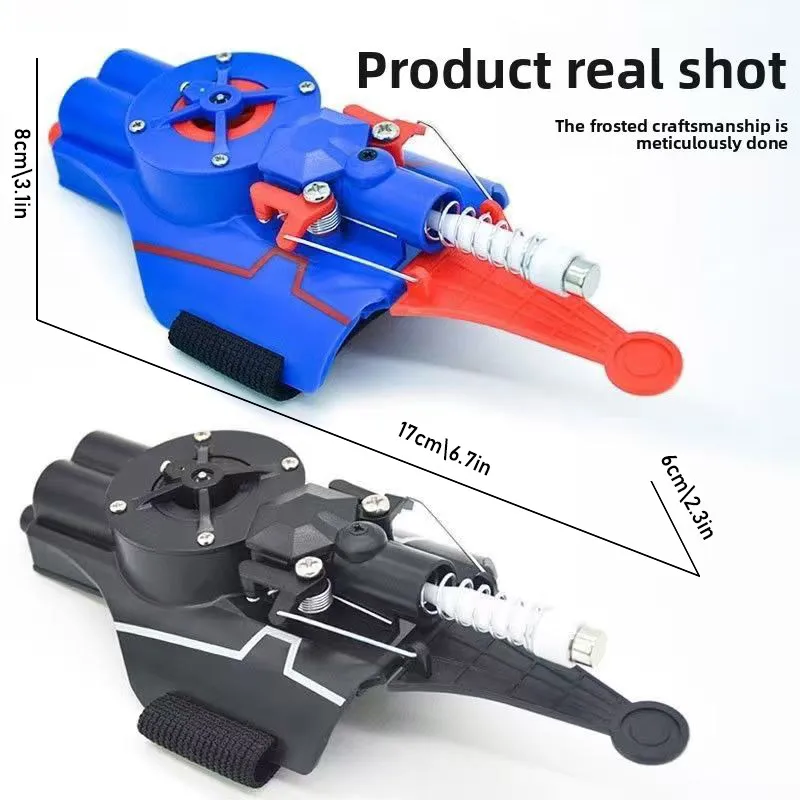 Web Shooter Glove Toy, Automatic Rewind Launcher with Suction Cup, USB Rechargeable Wrist Gadget, Cosplay Prop Gift for Kids thumbnail 4