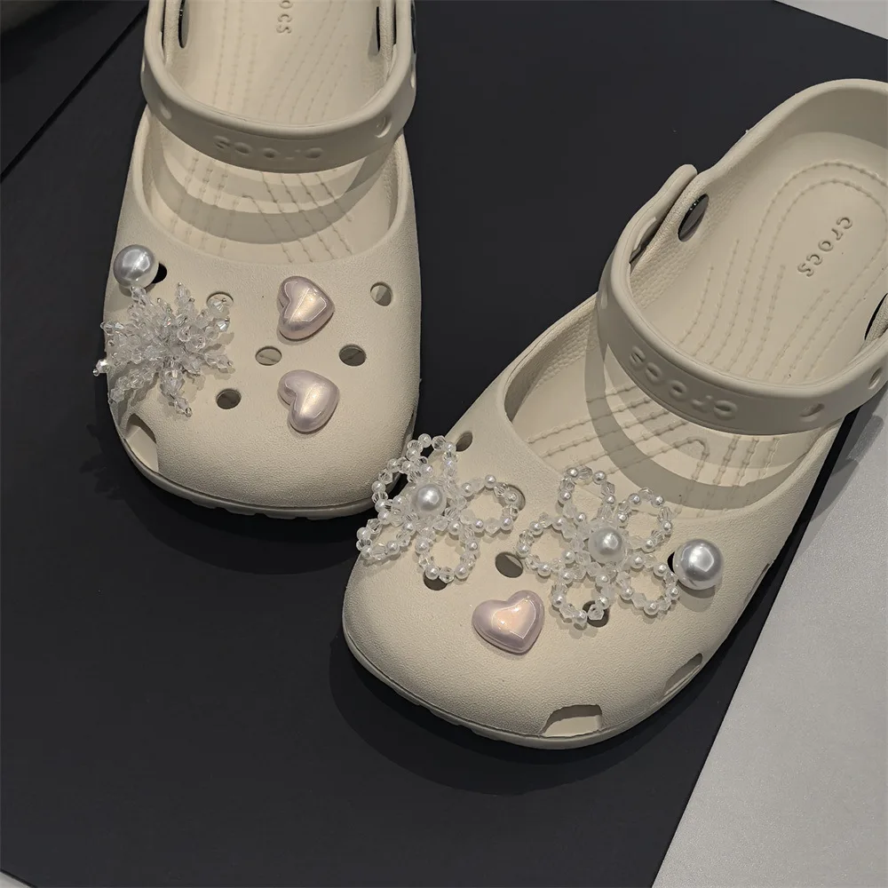 DIY Shoe Decoration Pendant Set Women'S Retro Ballet Shoe Charm Fashion Clogs  Decorative Beaded Flower Shoes  Accessories thumbnail 4