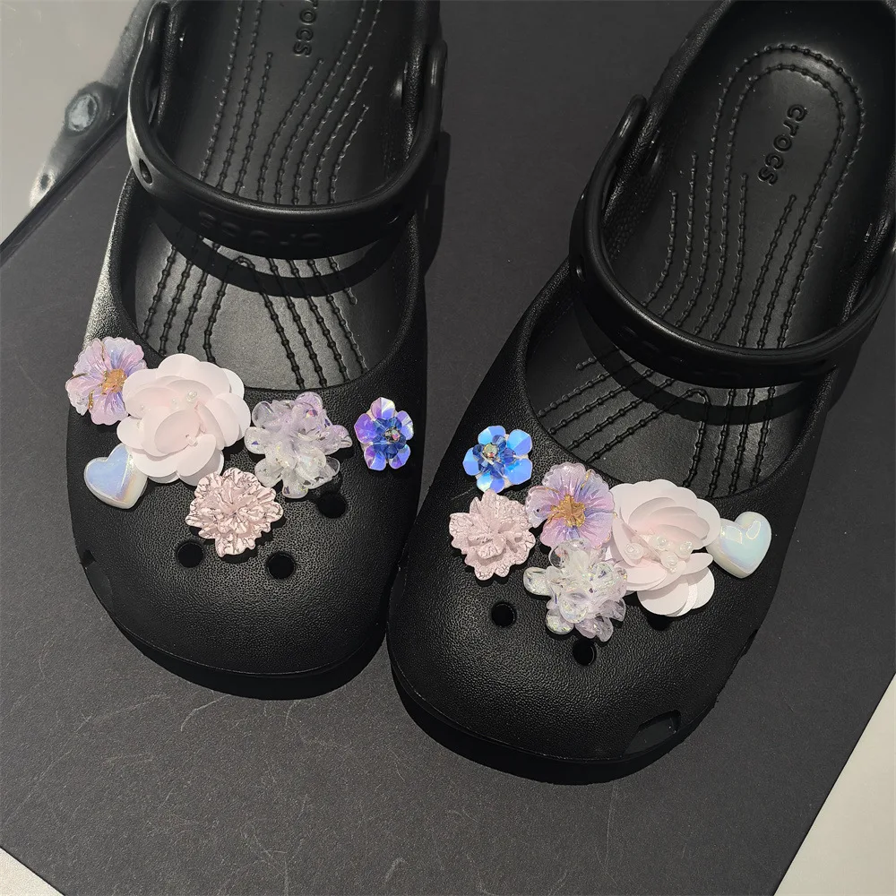 DIY Shoe Decoration Pendant Set Women'S Retro Ballet Shoe Charm Fashion Clogs  Decorative Beaded Flower Shoes  Accessories thumbnail 5