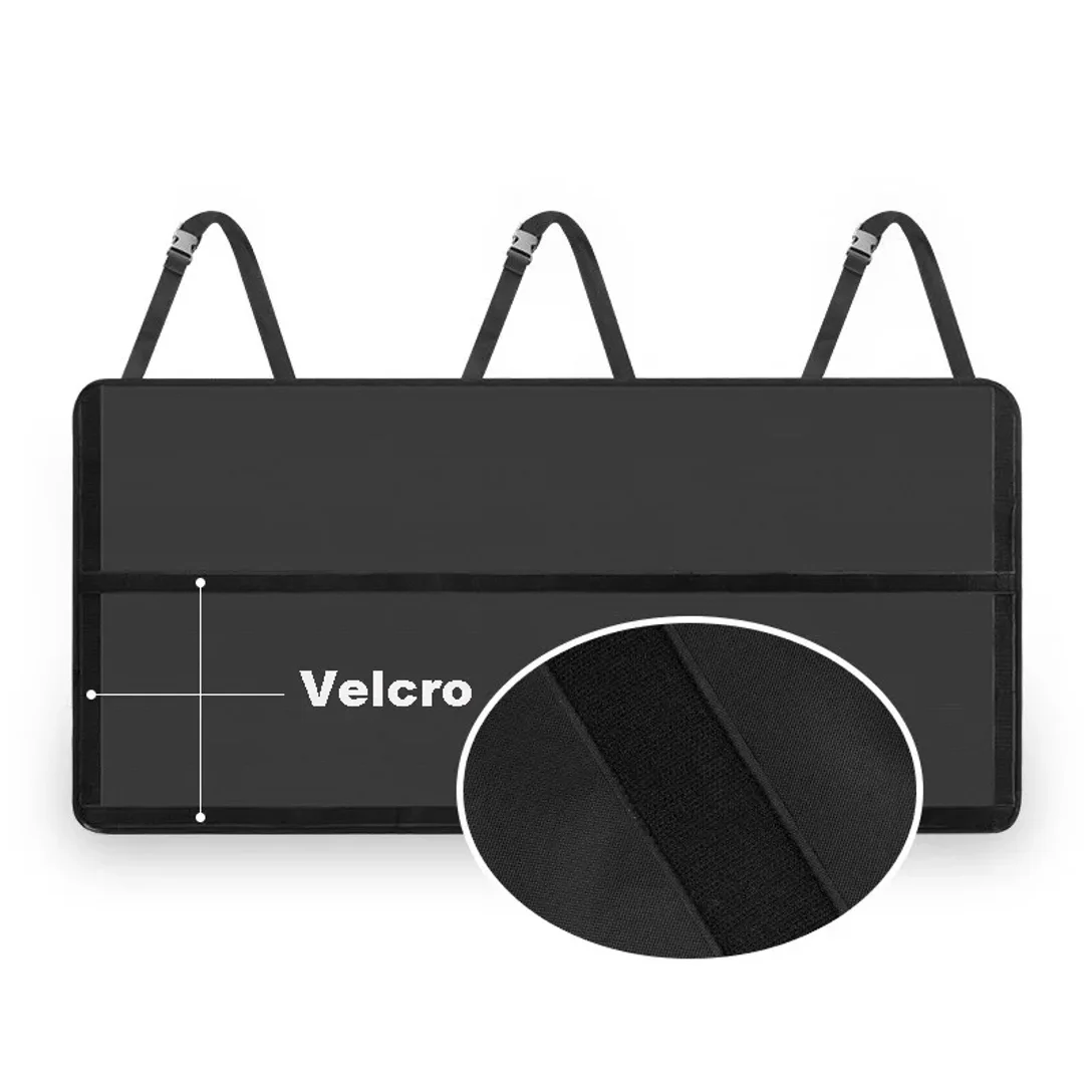 Car trunk storage bag SUV car seat back hanging bag Multi functional storage mesh bag Car interior storage items thumbnail 4