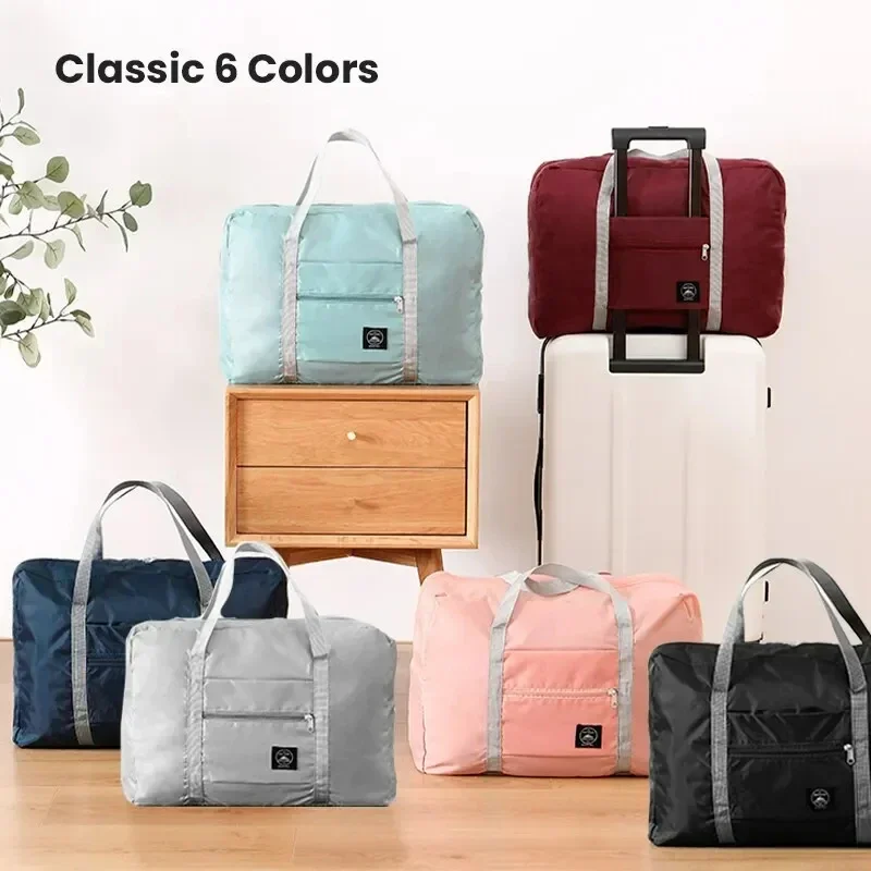 Lightweight Foldable Travel Duffel Bag: Unisex Tote Carry-On Luggage for Weekenders & Overnight Stays thumbnail 2