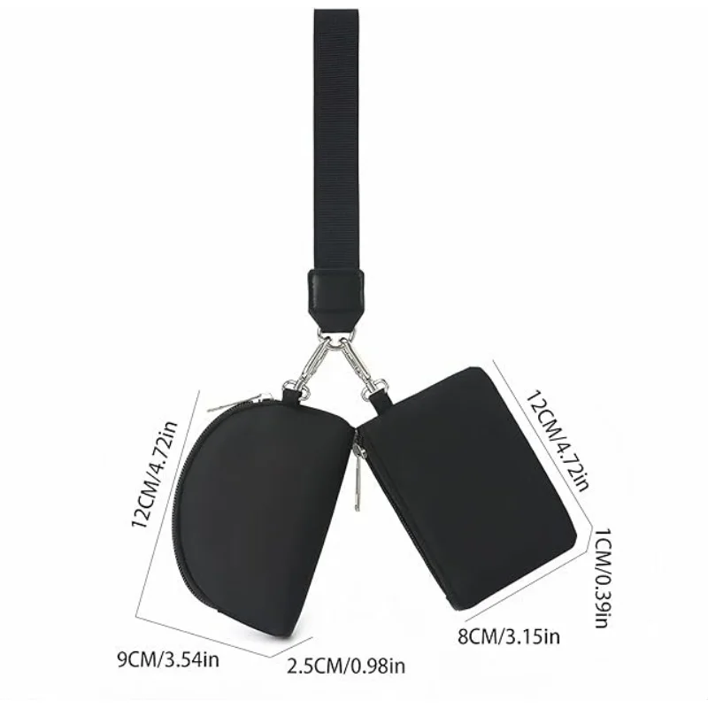 Pomelo Best Wristlet Wallet for Women Double Pouch Zipper Wrist Bag Portable Small Clutch Purse for Daily Use thumbnail 2