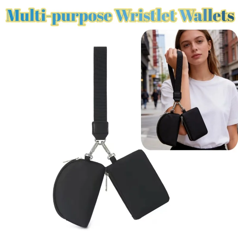 Pomelo Best Wristlet Wallet for Women Double Pouch Zipper Wrist Bag Portable Small Clutch Purse for Daily Use thumbnail 6