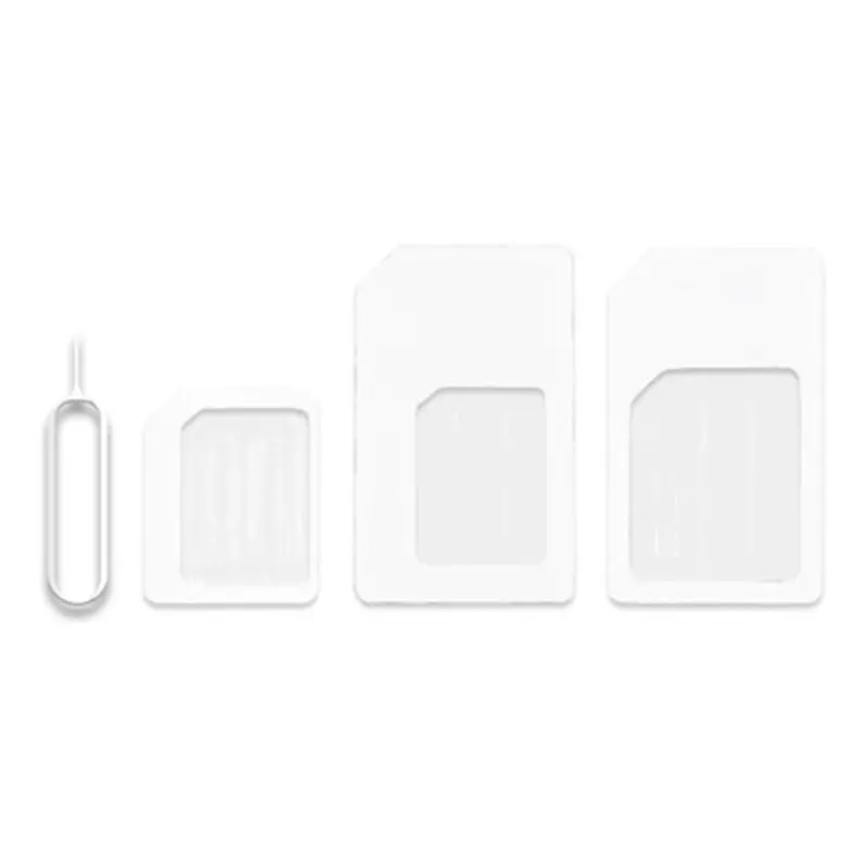 Nano SIM Card to Micro Adapter 4 In 1 SIM Card Convert Micro Sim Adapter With Eject Pin For Tablet IPhone Cell Phone Accessories thumbnail 3