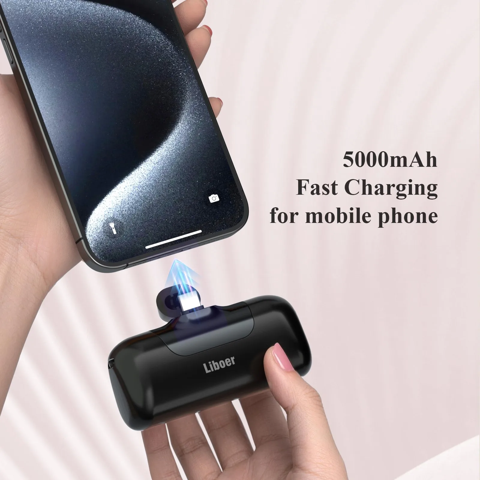 Portable Charger 5000mAh Fast Charging Mini Power Bank Type C for HUAWEI iPhone Samsung Xiaomi Redmi External Battery Powerbank