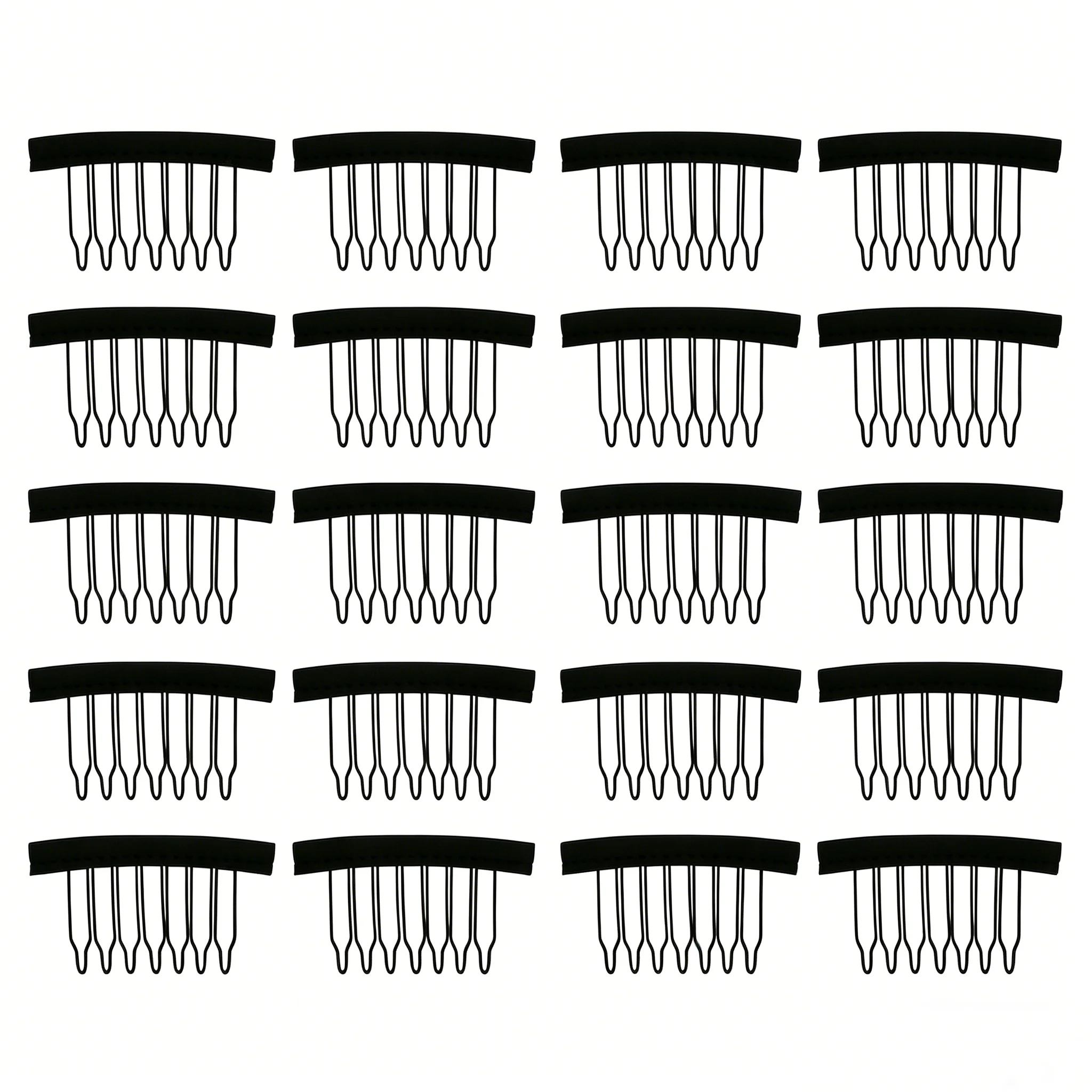 95Pcs Wig Making Kit Black Mesh Dome Wig Caps Hair Weaving Thread T/C Needles Rat Tail Combs Elastic Bands DIY Tools for Women thumbnail 6