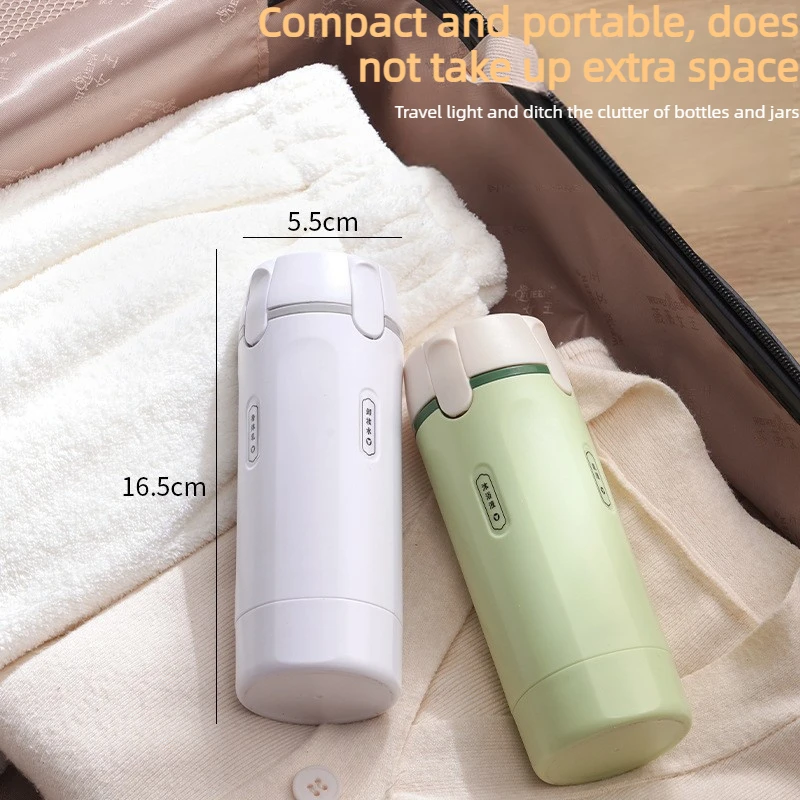 Portable Travel Dispenser 4in1 Leak Proof Refillable Containers for Shampoo Conditioner Lotion Ideal-for Business Trip Vacation