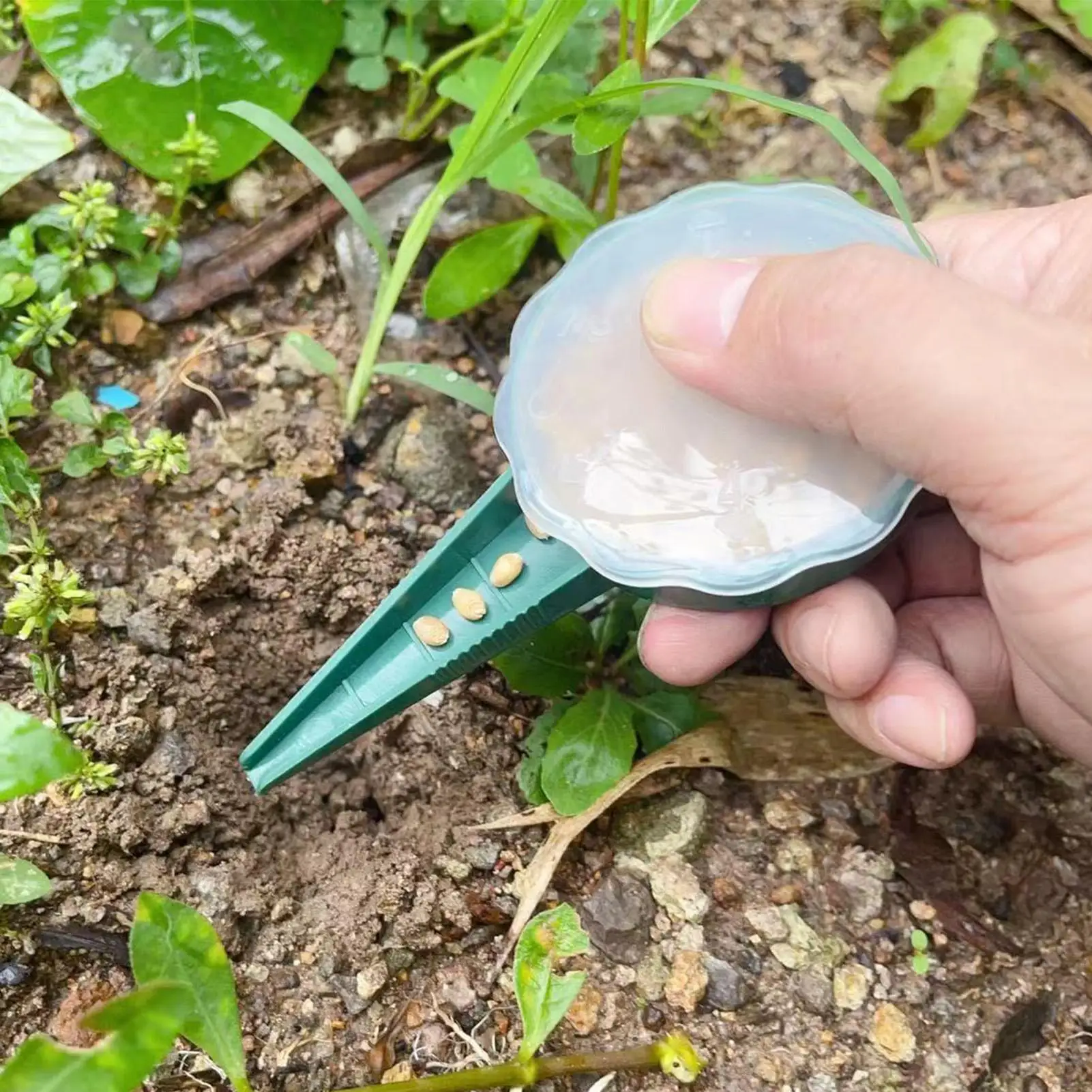 Plant Seed Sower Plant Seeder Garden Multifunction Seeding Dispenser Planter Hand Tools  Adapting to Various Sizes of Seeds