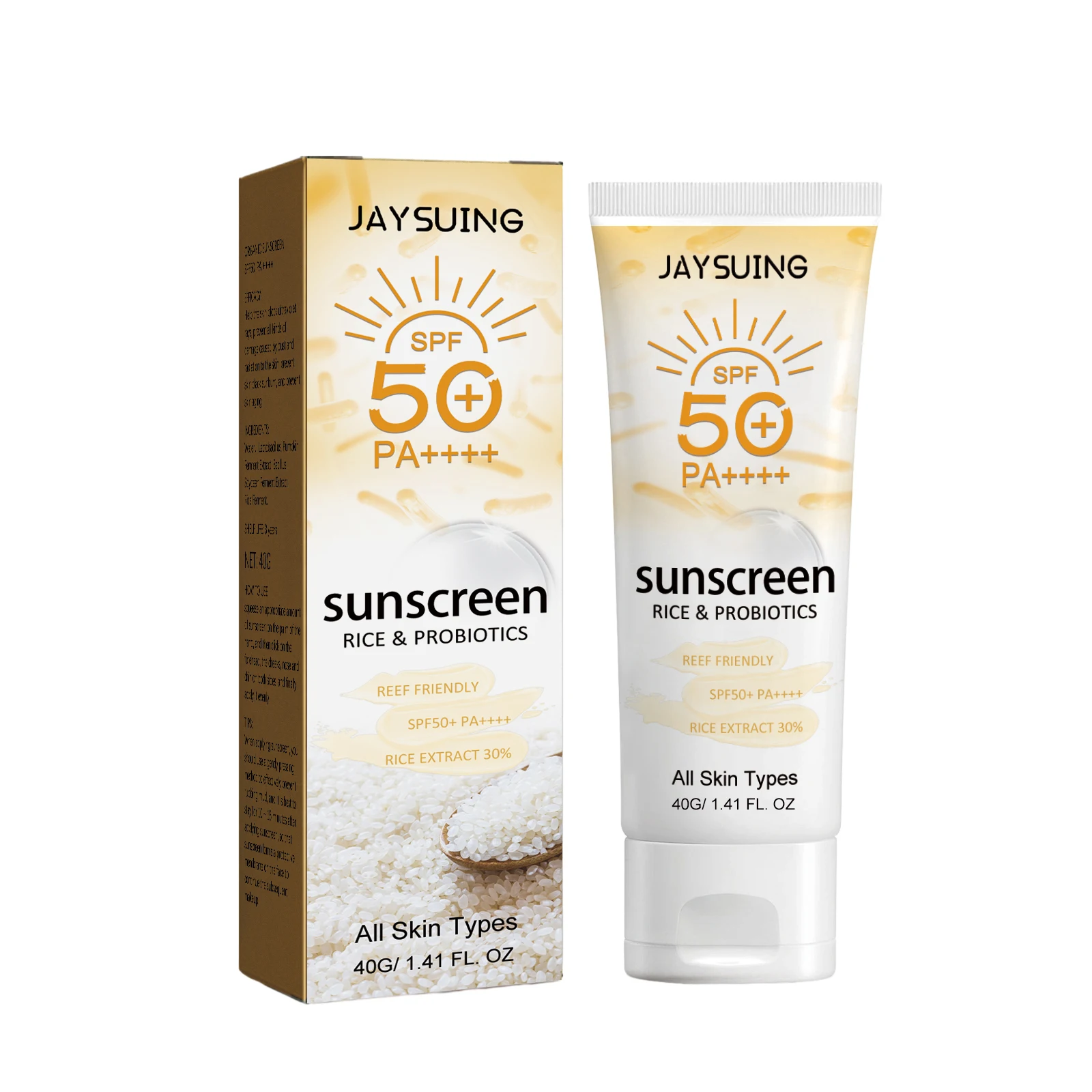 40g Summer Probiotic Organic Sunscreen Outdoor Isolation Uv Protection Spf 50 Moisturizing Whiten Skin Body Sunblock thumbnail 6