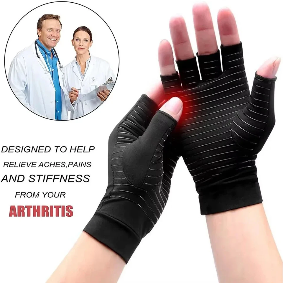 GETINFIT Half Finger Gloves Non-Slip Dots Breathable Thickened Wrist Support Cycling Outdoor Sports Climbing Pressure Gloves thumbnail 2