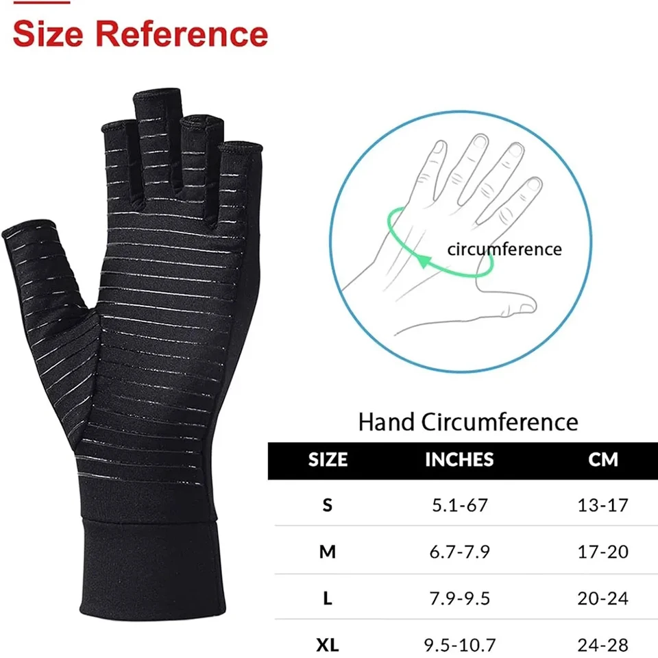 GETINFIT Half Finger Gloves Non-Slip Dots Breathable Thickened Wrist Support Cycling Outdoor Sports Climbing Pressure Gloves thumbnail 6