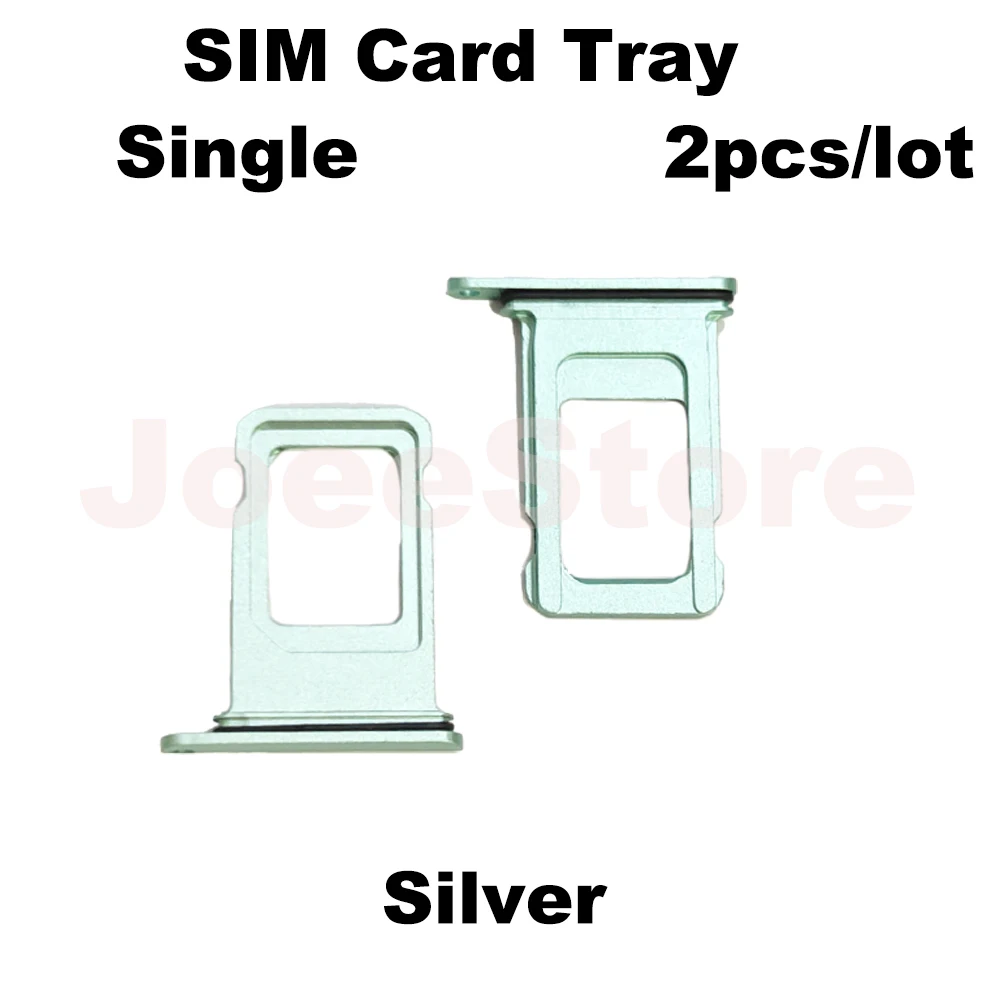 2pcs SIM Card Tray Slot For iphone 11 Single Dual Sim Card Adapter Chip Drawer Holder Replacement Parts thumbnail 4