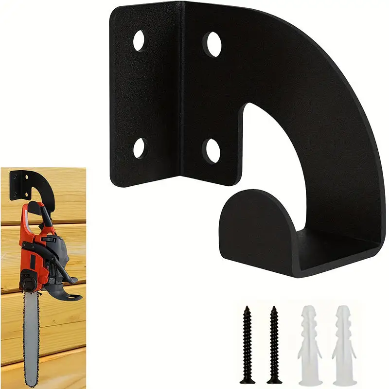 Heavy Metal Chainsaw Wall Mount Hanger Workshop Tool Storage Rack Hanging Holder For Garden Trimmers Lawn Mower&Hedge Shear thumbnail 3