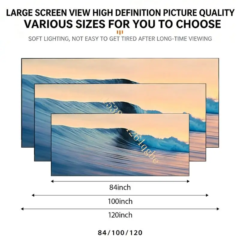 Versatiled Metal Projector Screen 16:9 Lightweight And Portable For Event And Presentations Projector Screen T5UE thumbnail 6