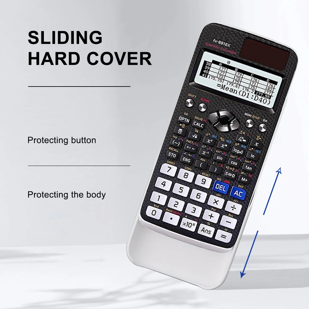 Scientific calculator, 552 functions, natural display, suitable for students and teachers in teaching, various exams, economical thumbnail 3