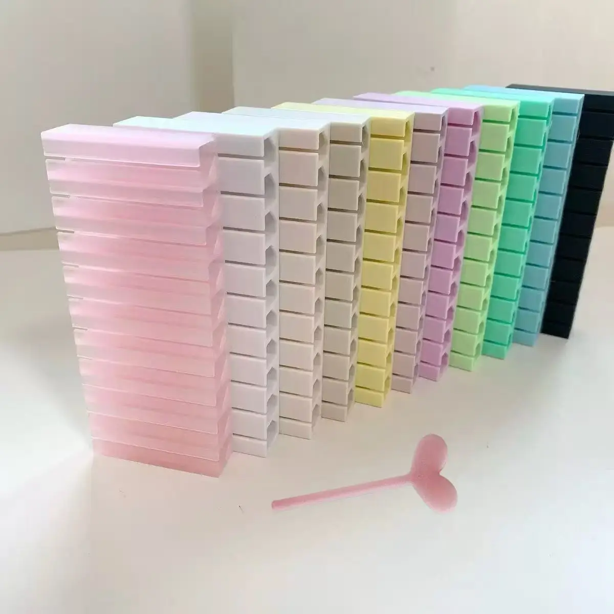 Nail Foils Gradient Transfer Foil Storage Box Nail Art Stickers Stripe Floral Manicure Decals Nails Decoration S
