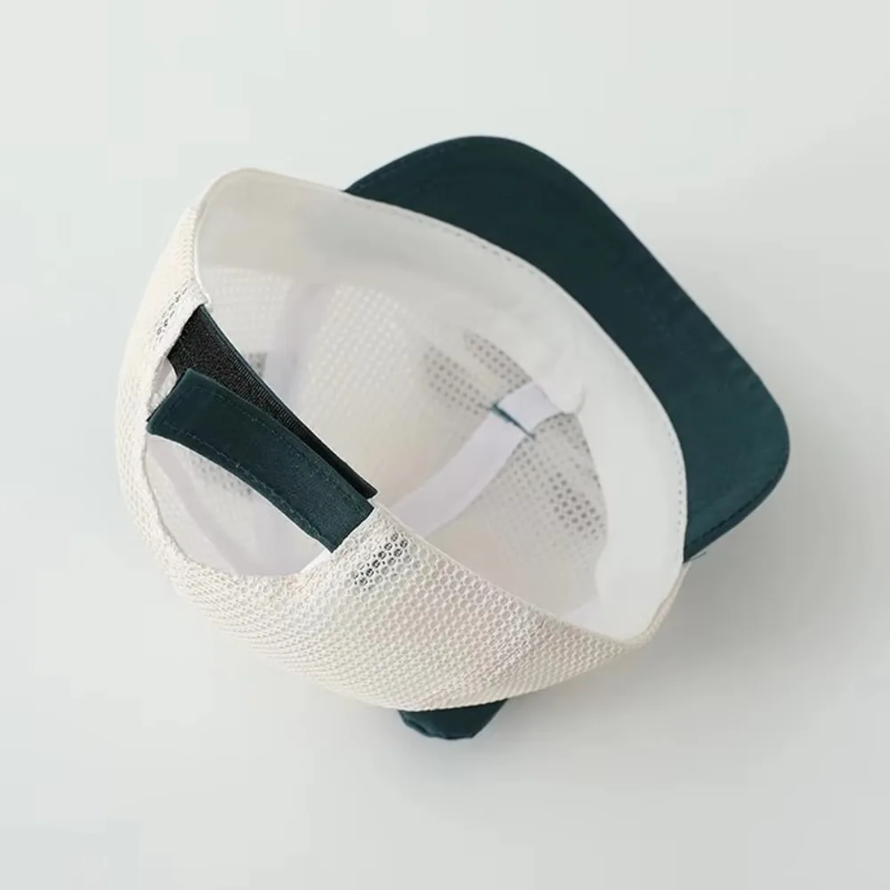 Cute Mesh Hat Sun Protection Breathable Sun Hats Adjustable With Detachable Sunglasses Cartoon Patchwork Hat thumbnail 4