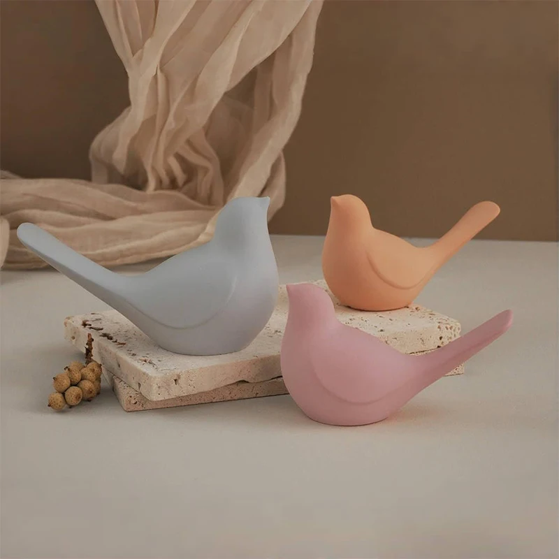 Silicone Bird Molds 3D Bird Resin Concrete Mold Unique Animal Epoxy Resin Casting Mold thumbnail 4