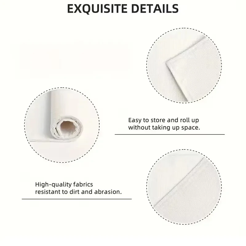 VIKAMA 4pcs Floral round Placemats Heat Resistant Washable Dining Table Mats for Kitchen Home Decor thumbnail 5
