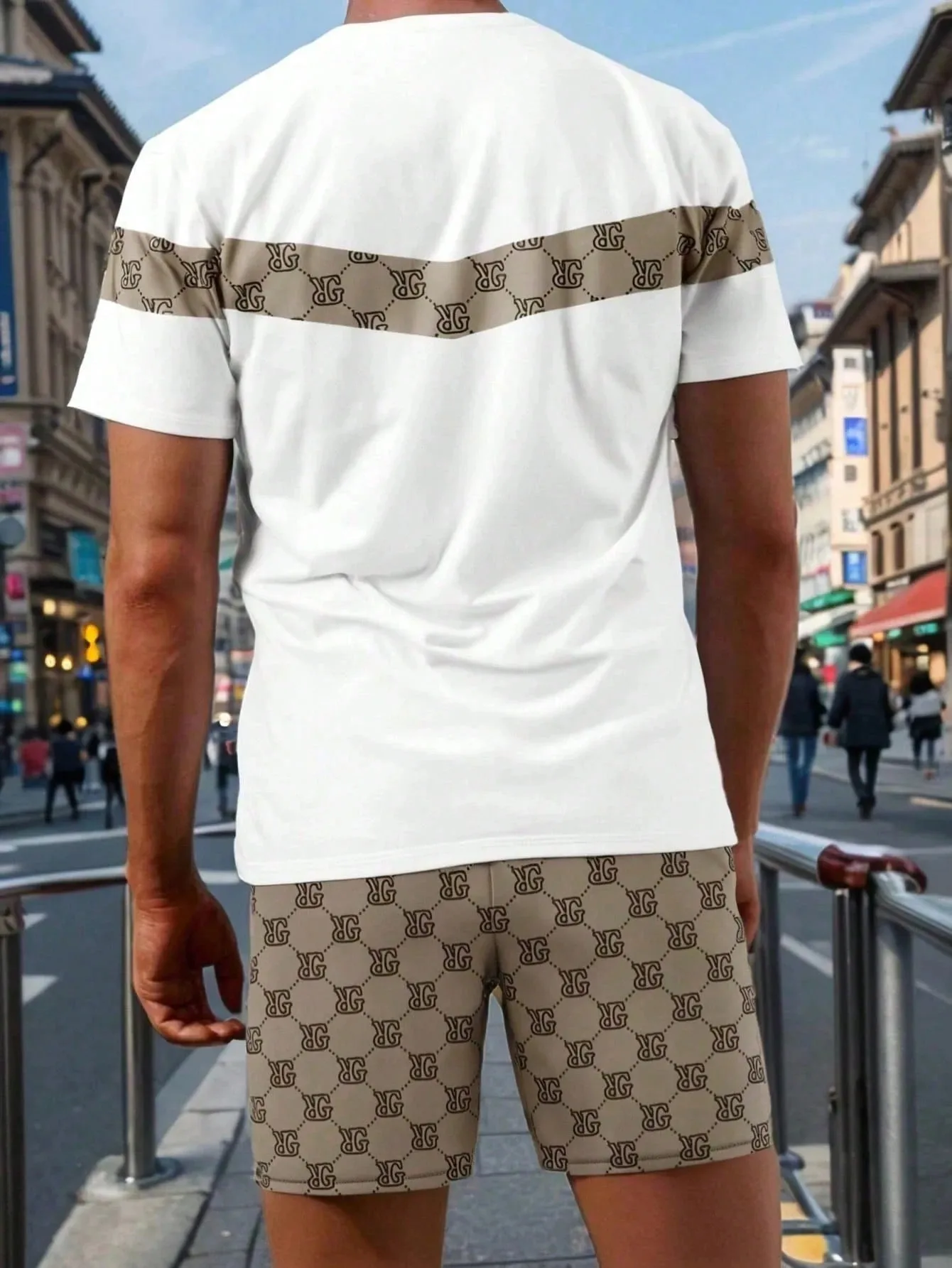 2026 Summer New Men's Suit - 3D Printed Pattern - Breathable Lightweight Comfortable And Fashionable Men's Clothing thumbnail 4
