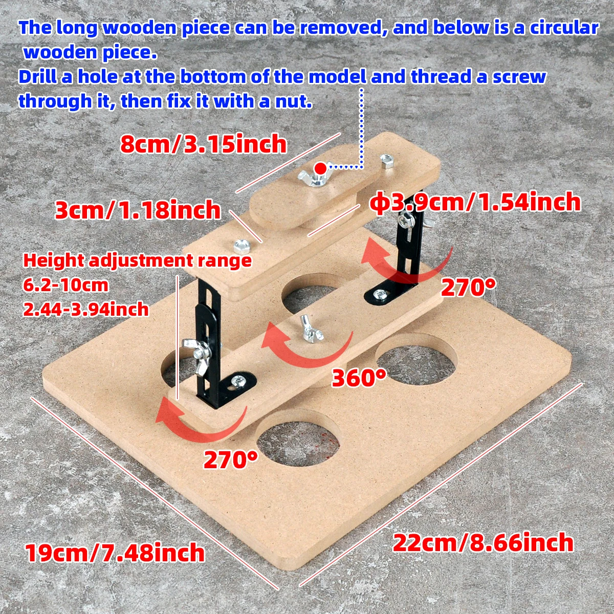 assembly and painting tools clamps Berth jig Universal adjustment for building scale model kits of aircraft tanks ships figures thumbnail 3