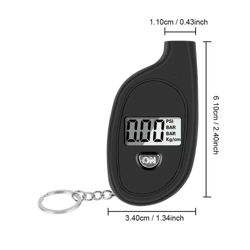 Car Tire Air Pressure Tester Meter Tire Gauge Digital LCD Display Auto Car Motorcycle Tire Safety Alarm thumbnail 5