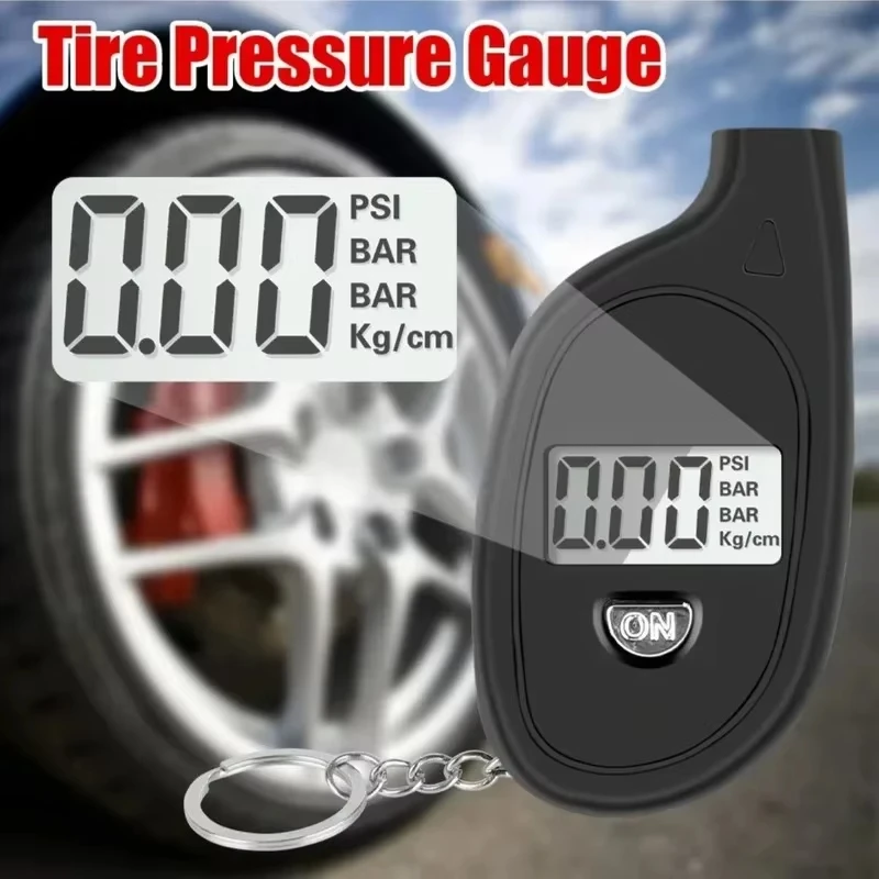Car Tire Air Pressure Tester Meter Tire Gauge Digital LCD Display Auto Car Motorcycle Tire Safety Alarm thumbnail 3