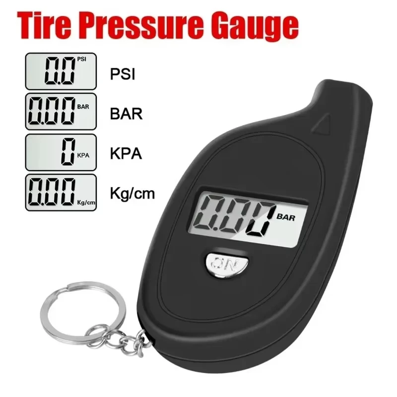 Car Tire Air Pressure Tester Meter Tire Gauge Digital LCD Display Auto Car Motorcycle Tire Safety Alarm thumbnail 4
