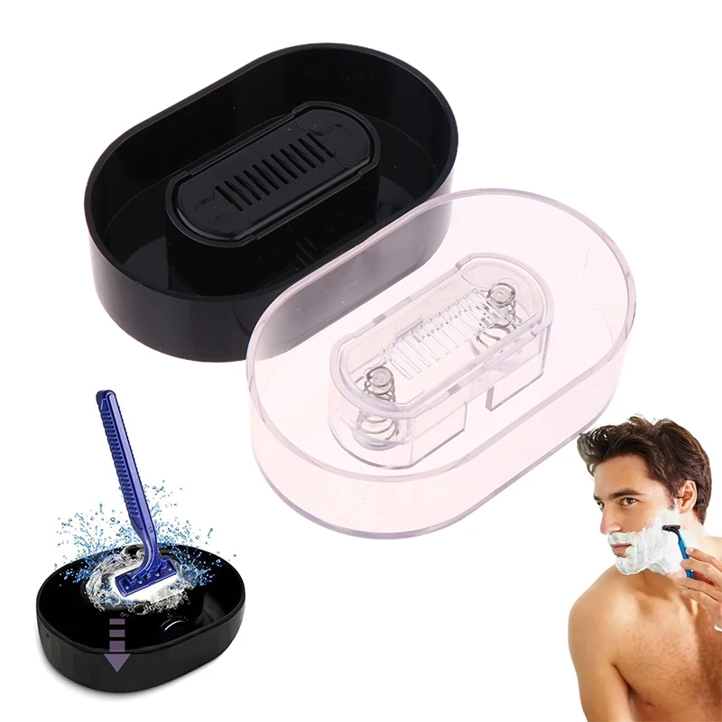 #Rinser Cleaner For Most Head Razors Razor Efficiently Save Water Shaving Razor Rinser Plastic No Batteries Shaver Storage Rack. thumbnail 2