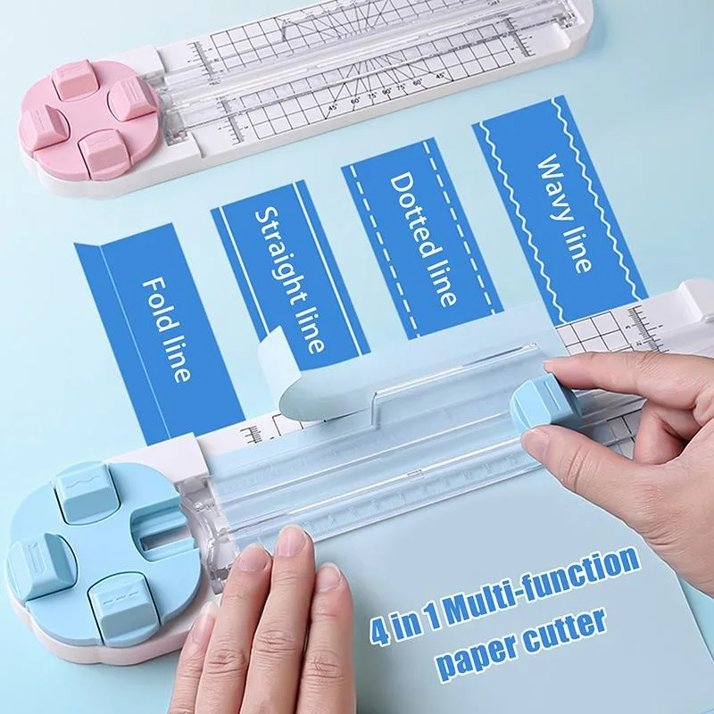 1Pc 4 in1 Paper Trimmer Craft Paper Cutter Multi-Function Scrapbooking Tool for Cutting Paper Photos Scrapbook Postcard thumbnail 5
