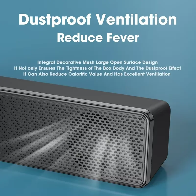Wireless Soundbar for TV, Desk Audio Player & Home Theater Speaker for Movies, Music, Sports, Apartment & Living Room Use thumbnail 3