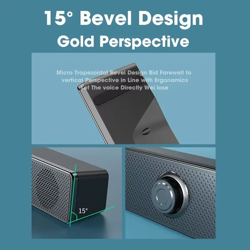 Wireless Soundbar for TV, Desk Audio Player & Home Theater Speaker for Movies, Music, Sports, Apartment & Living Room Use thumbnail 5