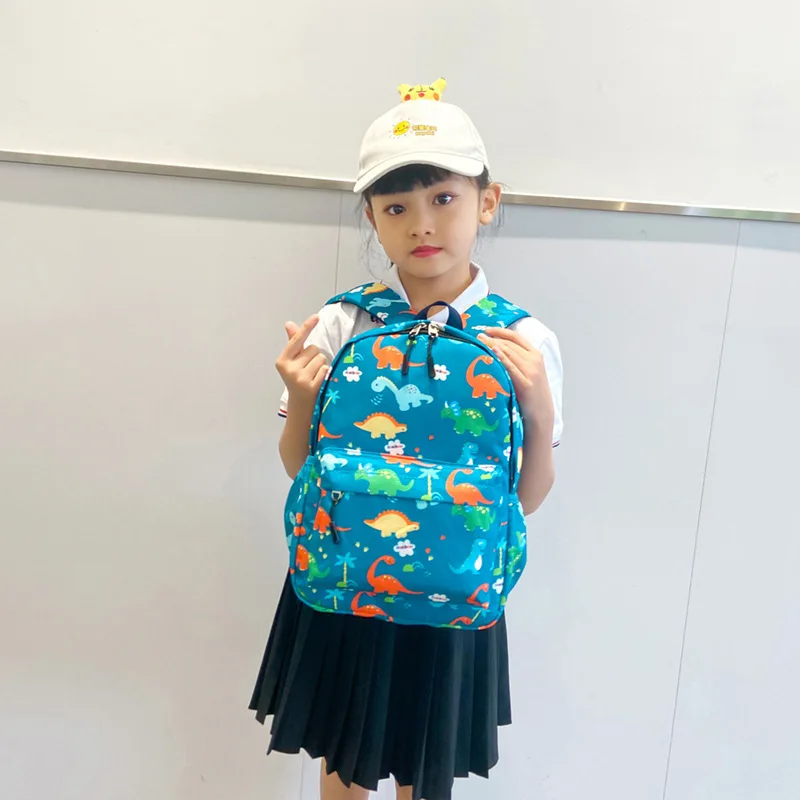 2026 Cute Cartoon Dinosaur Baby Backpacks Kindergarten Schoolbag Children Boys Girls School Bags Adjustable Animals Kid Backpack thumbnail 3