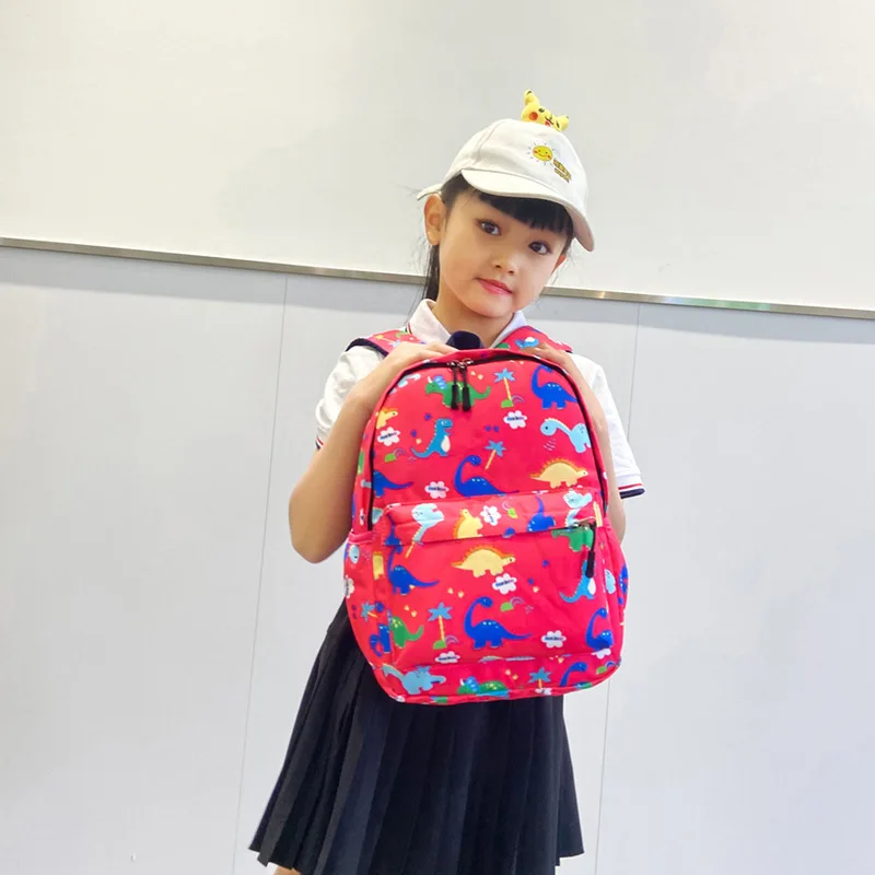 2026 Cute Cartoon Dinosaur Baby Backpacks Kindergarten Schoolbag Children Boys Girls School Bags Adjustable Animals Kid Backpack thumbnail 2