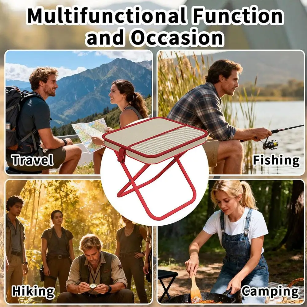 Outdoor Folding Chair Portable Shoulder Bag Style Camping Picnic Fishing Outdoor Folding Picnic Sketching Handbag Chair thumbnail 3