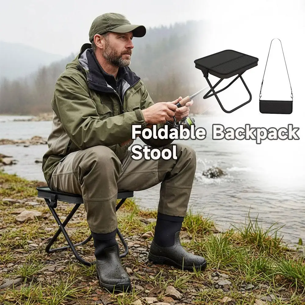 Outdoor Folding Chair Portable Shoulder Bag Style Camping Picnic Fishing Outdoor Folding Picnic Sketching Handbag Chair thumbnail 2