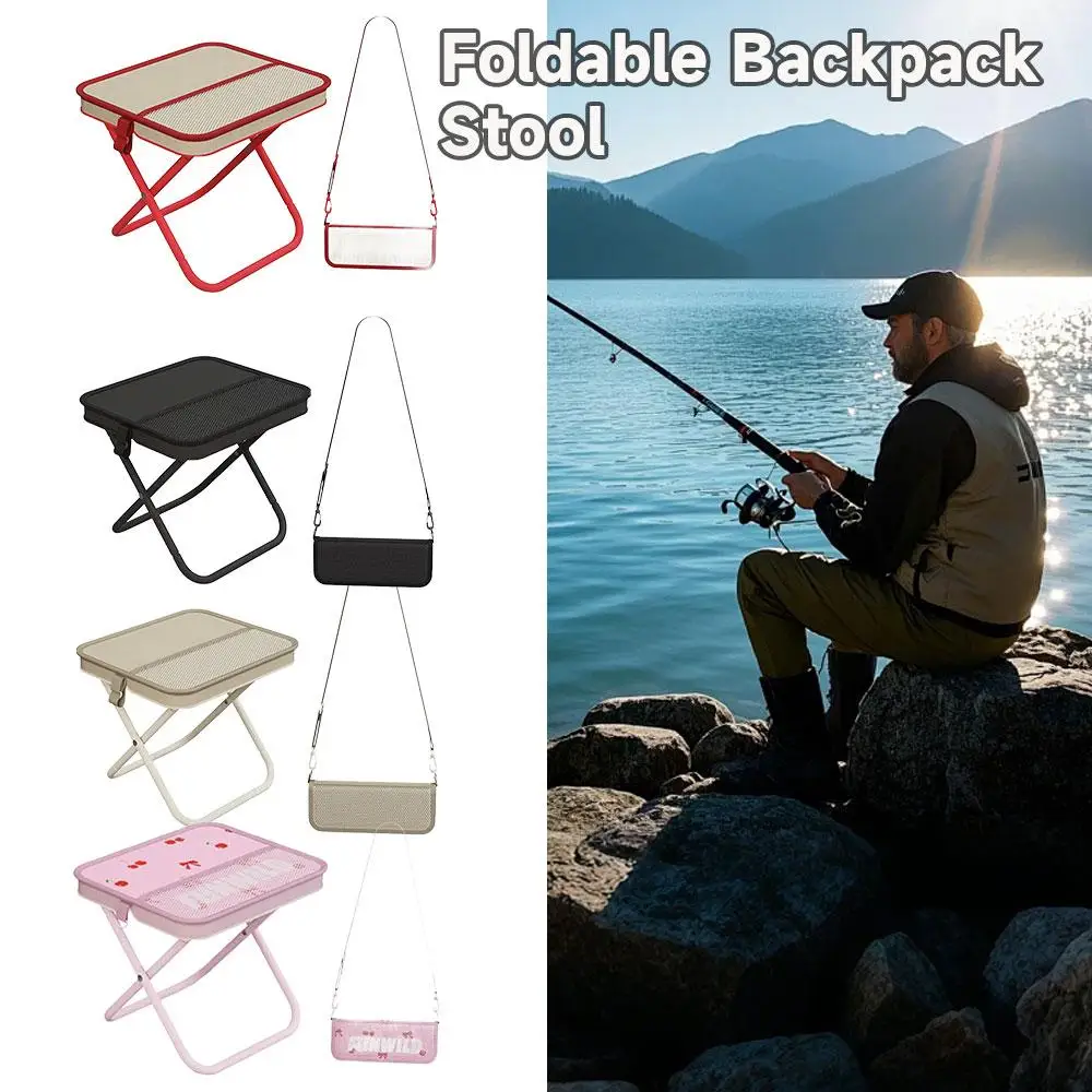 Outdoor Folding Chair Portable Shoulder Bag Style Camping Picnic Fishing Outdoor Folding Picnic Sketching Handbag Chair