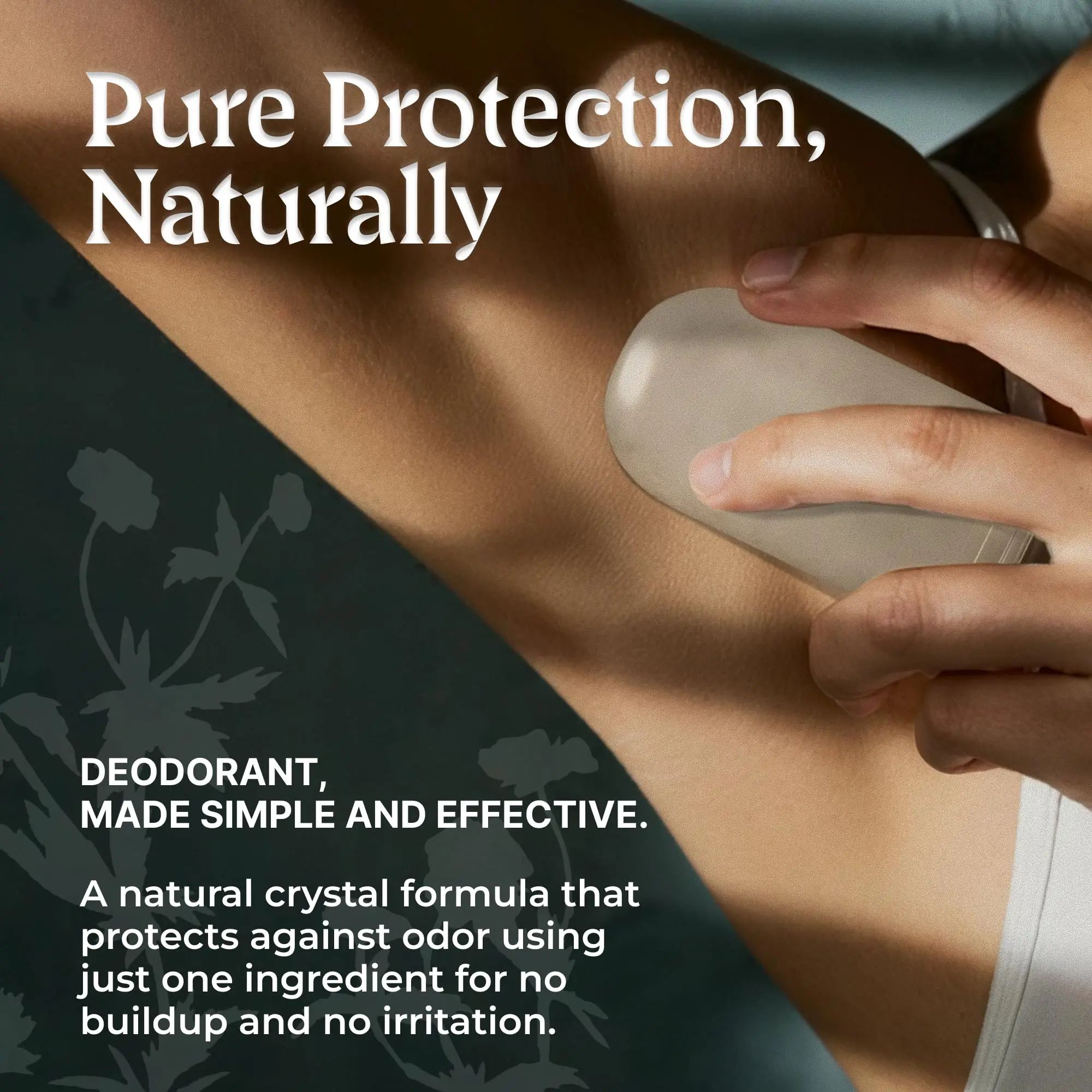 2pcs/set 60g Unscented Natural Alum Crystal Deodorant Stick for Women & Men – Potassium Alum Stone for Odor Control Rock Design thumbnail 2