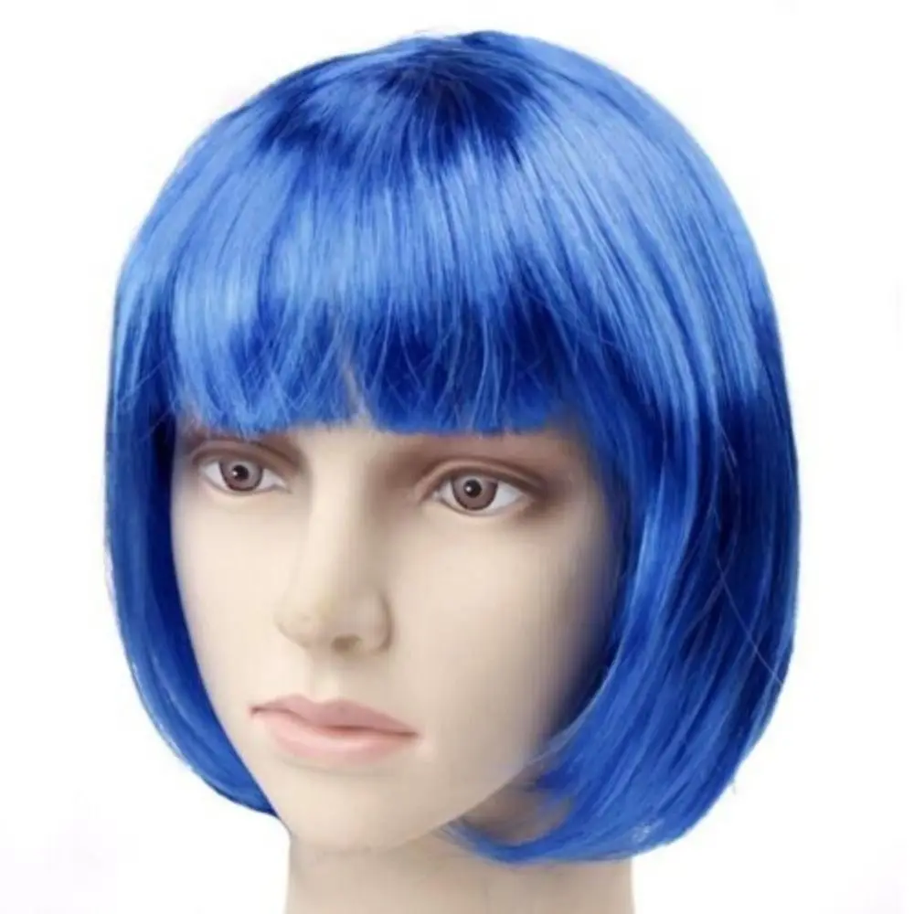 Hot Short Fashion Wig Synthetic Hair Bob Short Straight Hair thumbnail 4