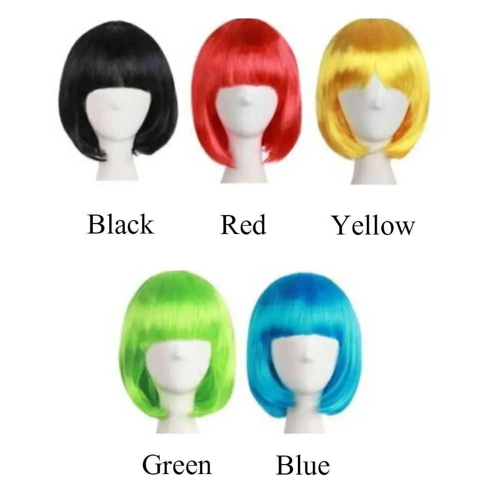 Hot Short Fashion Wig Synthetic Hair Bob Short Straight Hair thumbnail 6