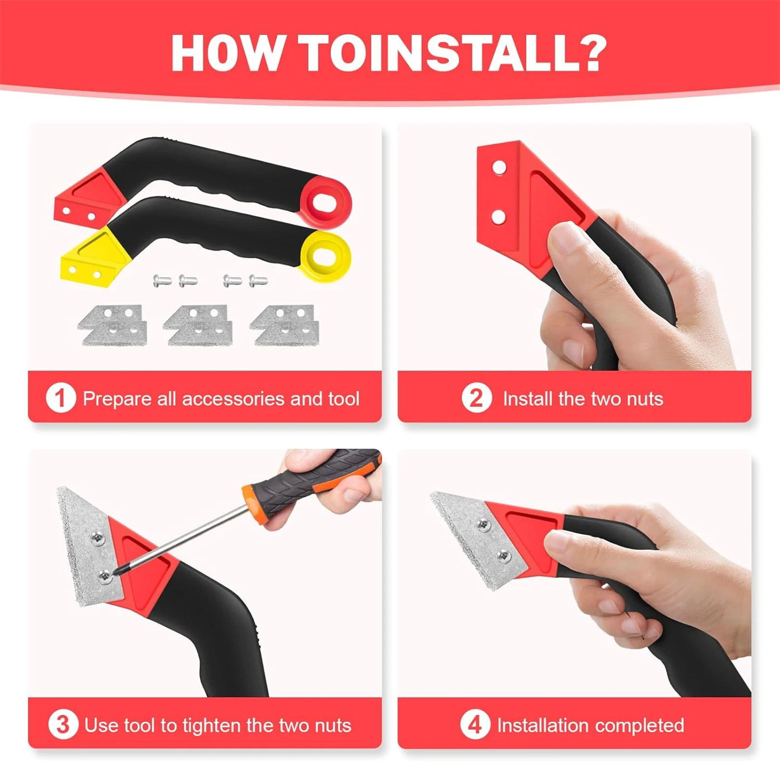 11PCS Grout Removal Tool Set with replaceable blade Grout Saw Grout Removal Knife for Tile Gap Cleaning and Repair tool thumbnail 5