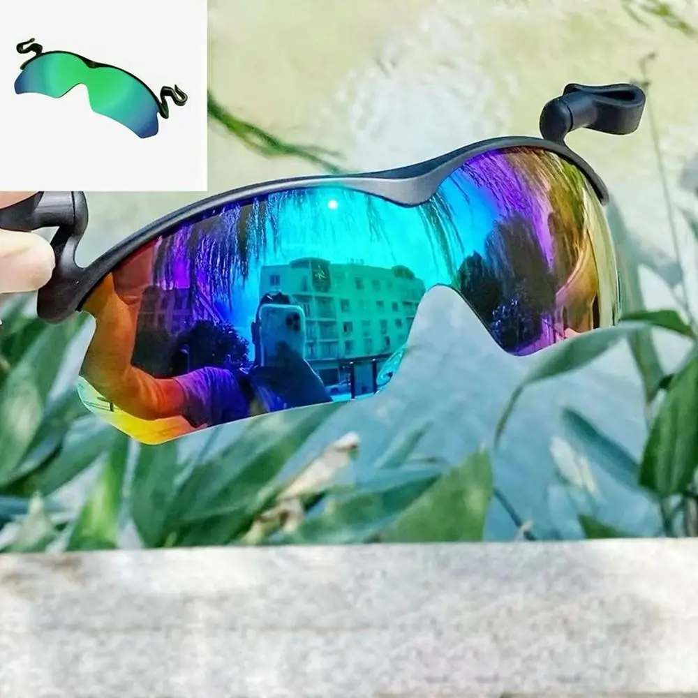 Adjustable Clip Cap Sports Sunglasses Flip-Up Cover Clip On Hat Cycling Goggles UV Protection Fishing Biking Eyewear thumbnail 5