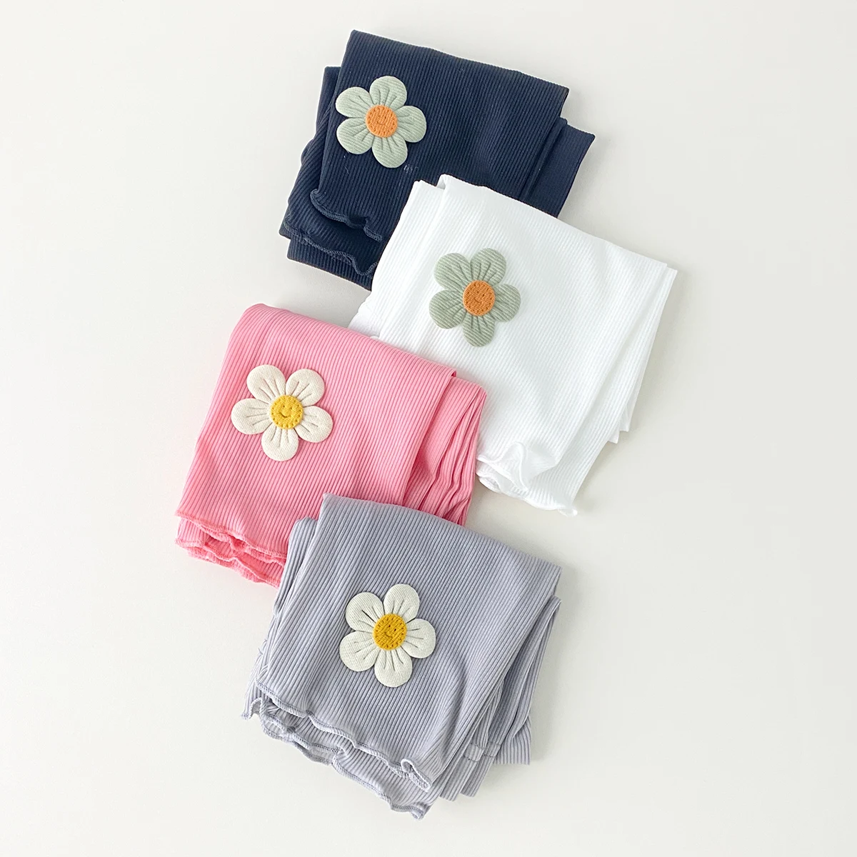 1 PC Summer Cool 7/8 Capri Leggings for Baby Girls & Toddler Kids kids tights - Lightweight & Comfy for Outer/Underwear thumbnail 3