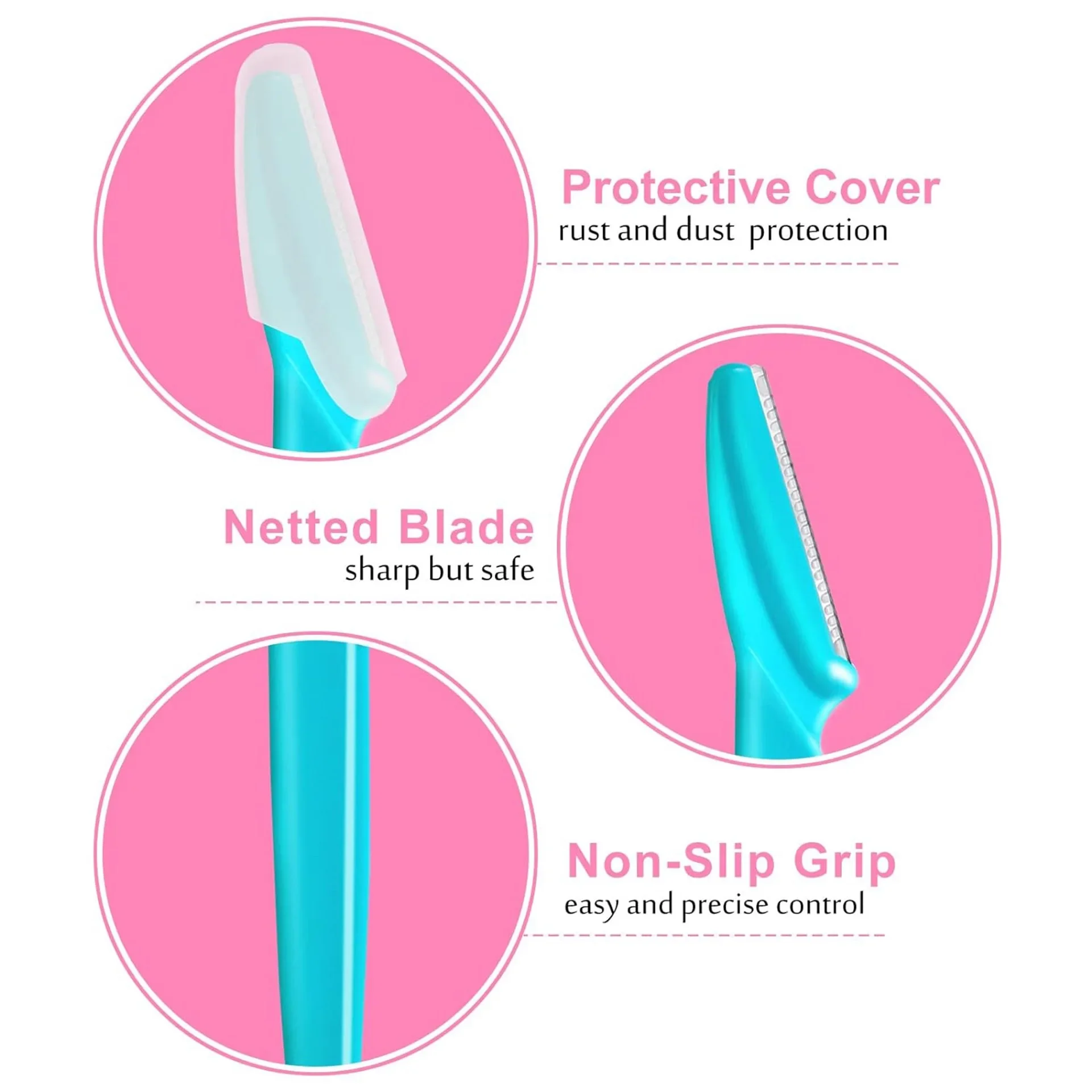 Eyebrow Trimmer Makeup Beauty Tools Safe Eye Brow Razor Face Body Hair Removal Shaver Blades Woman Eyebrows Shaping Knife thumbnail 5