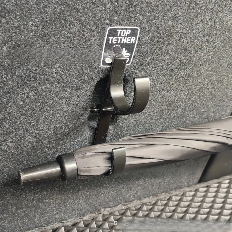 2pcs Car Umbrella Hooks - Trunk Hangers,Universal for Sedans with No-Drill Installation,Multi-Functional Seat Back Storage Racks thumbnail 6