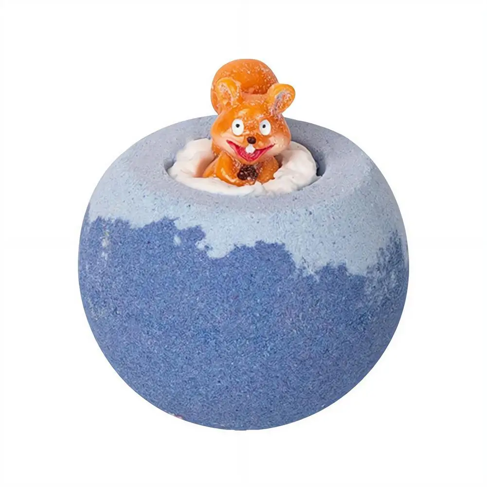 Kids Bath Bomb With Surprise Toy Inside 100g Organic Essential Oil Bubble Fizzy Spa Salt Ball For Boys Girls Bathing Gift thumbnail 4