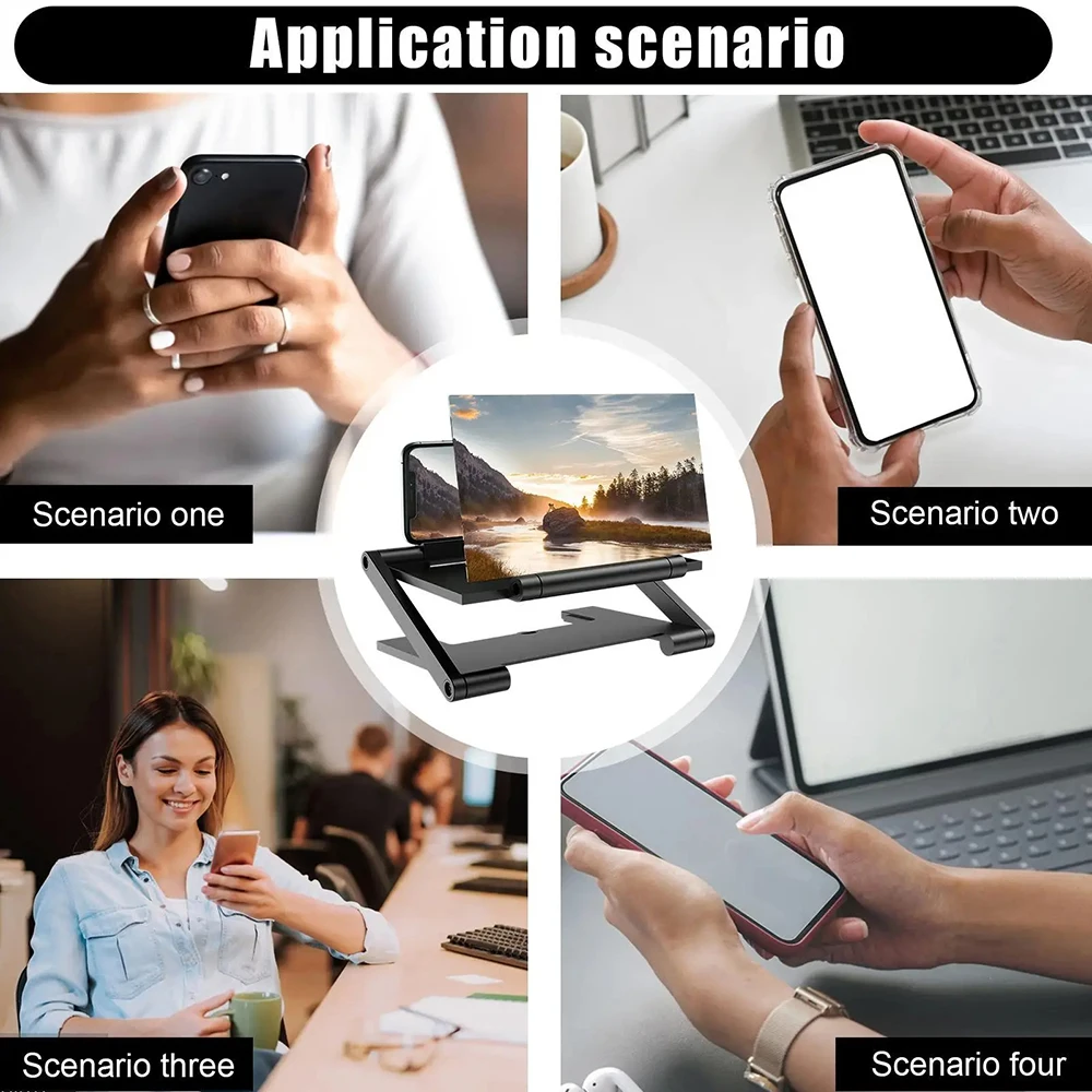 3D Screen Amplifier Mobile Phone Screen Video Magnifier HD Mobile Phone Expander Projector Smartphone Display Magnifying Bracket thumbnail 6
