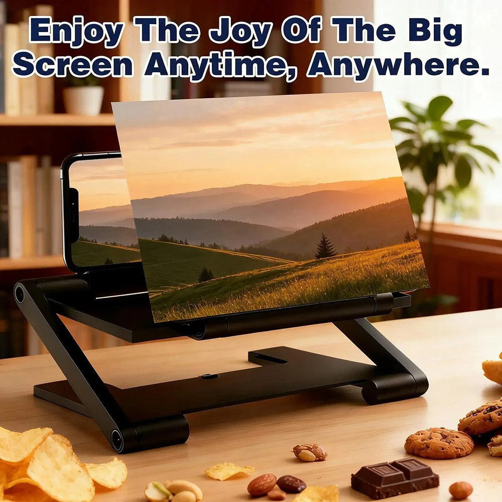3D Screen Amplifier Mobile Phone Screen Video Magnifier HD Mobile Phone Expander Projector Smartphone Display Magnifying Bracket thumbnail 3