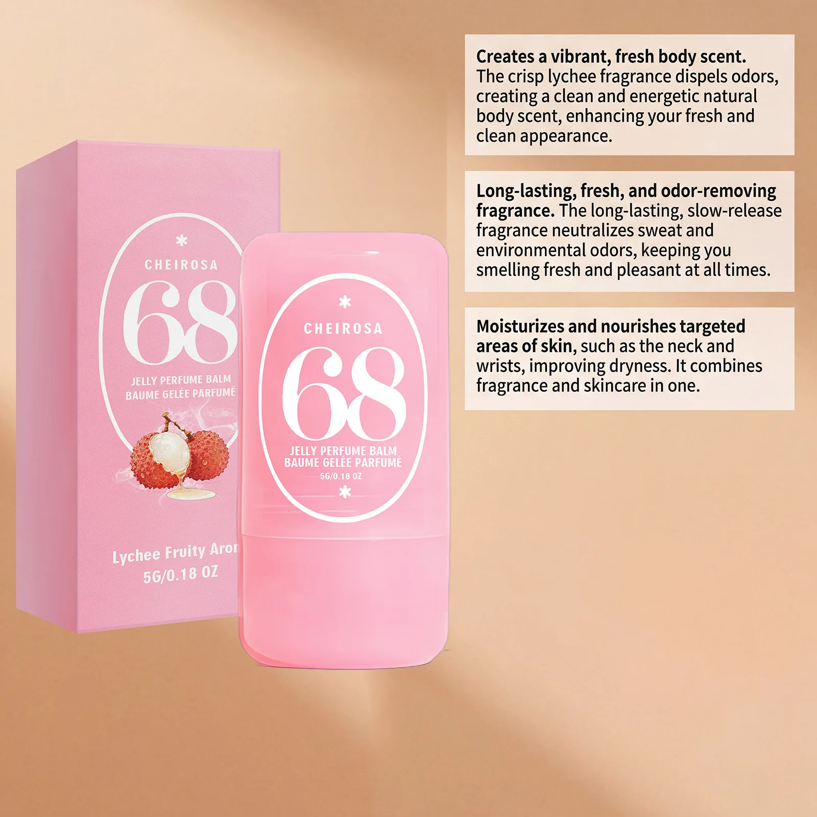 Solid Perfume Balm Series, Natural Fruity Scent, Sweet & Fresh, Long-Lasting Aroma, Versatile, Portable Mini Travel Fragrance thumbnail 4