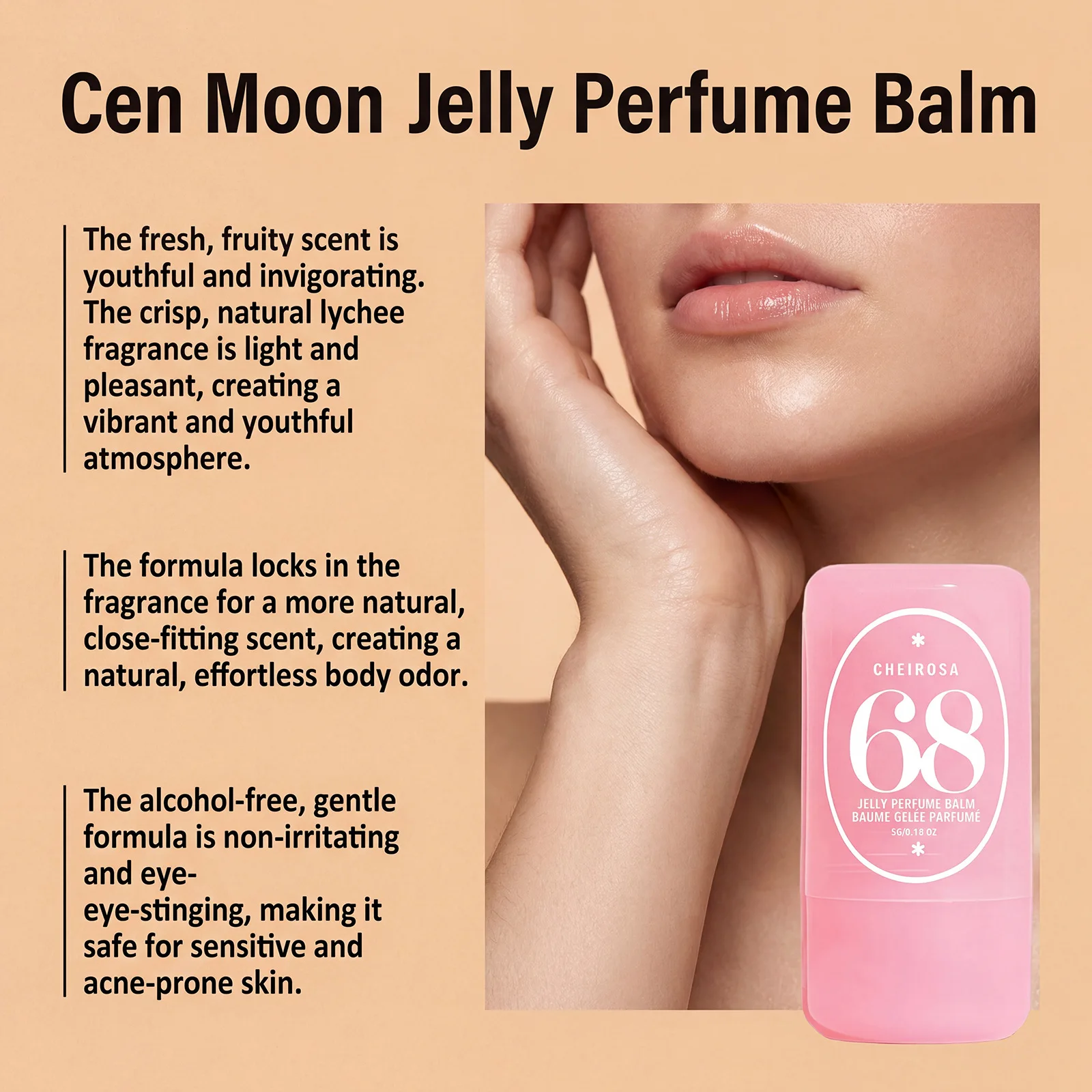 Solid Perfume Balm Series, Natural Fruity Scent, Sweet & Fresh, Long-Lasting Aroma, Versatile, Portable Mini Travel Fragrance thumbnail 5